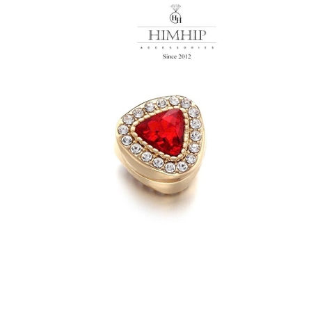 Pin Cài Tự Hít HimHip Đá Nhiều Màu Sang Trọng HKCC Đính Phale 1.5cm