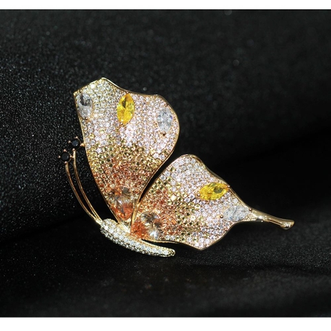 Cài kb nửa bướm phale sắc màu sang trọng 6.5*4cm