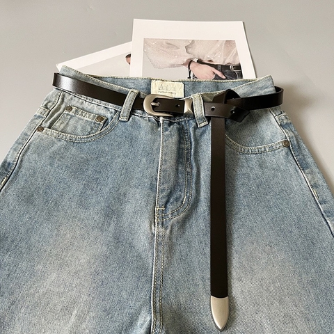 Dây Lưng HimHip Da Miếng Khoá Vuông Đơn Giản 2x109cm