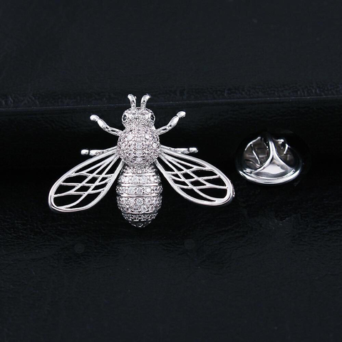 Pin Cài Áo HimHip Nam Nữ Ong Chúa Thanh Lịch HKCC Đính Phale 2*3cm