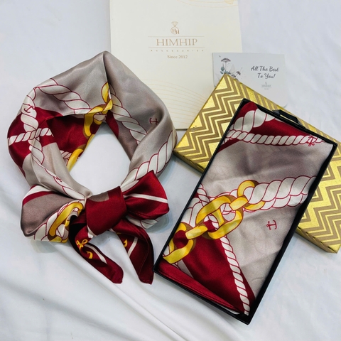 Khăn Lụa Cao Cấp HimHip 65x65cm Khăn Quàng Quà Tặng Khăn - 50