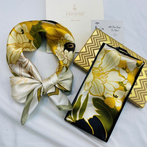 Khăn Lụa Cao Cấp HimHip 65x65cm Khăn Quàng Quà Tặng Khăn - 51