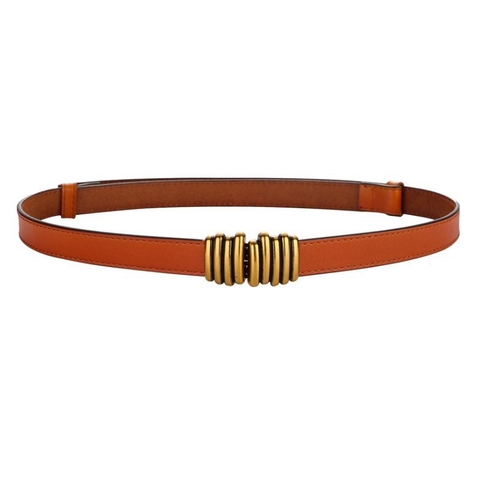 Dây Lưng HimHip Da Thật Khóa Sọc Thanh Lịch 2x45-88cm