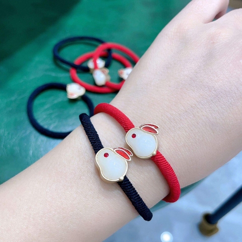 Dây Cột Tóc HimHip Hình Con Thỏ Đáng Yêu 5cm