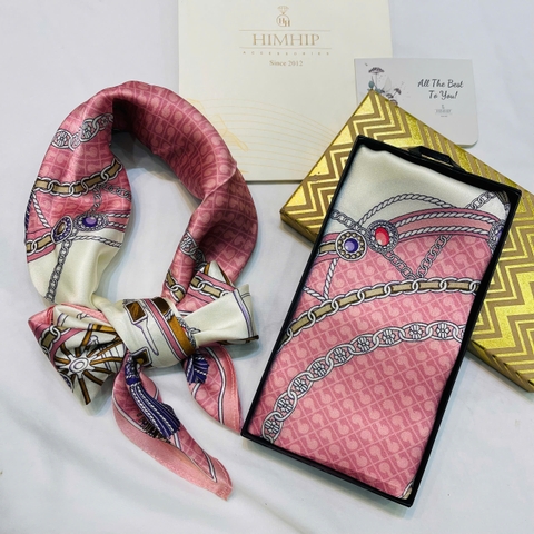 Khăn Lụa Cao Cấp HimHip 65x65cm Khăn Quàng Quà Tặng Khăn - 46