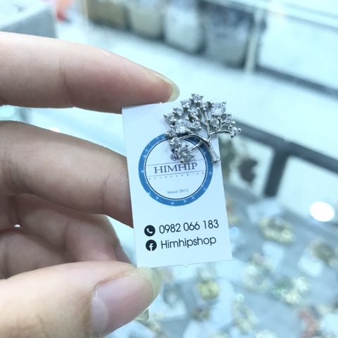 Pin Cài Áo HimHip Cây Nhỏ Đáng Yêu HKCC Đính Phale 1.5cm