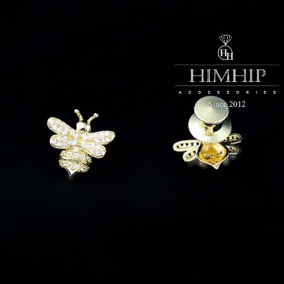 Pin Cài Áo HimHip Ong Chích Đáng Yêu HKCC Đính Phale 1,8*1,5cm
