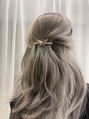 Kẹp Bấm Bướm Đính Đá Sang Trọng 1*4cm