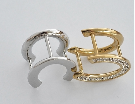 Cài Khăn 3 Chấu HimHip Size To Chữ U đá Sang Trọng HKCC Đính Phale 3cm