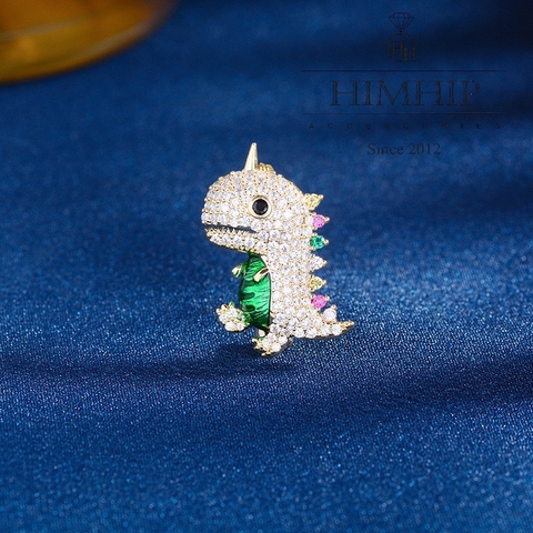 Trâm, Ghim Cài HimHip Khủng Long Nhỏ HKCC Đính Phale 1,6*2,5cm