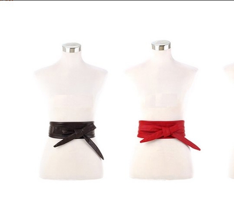 Dây Lưng HimHip Da PU Tự Thắt Nơ Cá Tính 3.4-9.7x218cm