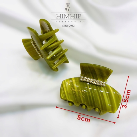 Kẹp Càng Cua HimHip Composite Phối Màu Loang Nghệ Thuật 3.5x5cm