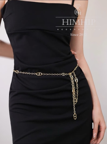 Dây Lưng HimHip Xích HKCC Bản Nhỏ Sang Trọng 110.5cm
