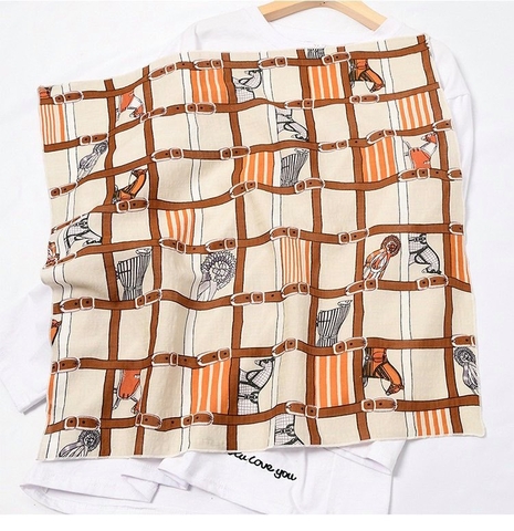 Set Quà HimHip Khăn Lụa Viscose 53x53cm & Cài Áo Kèm Túi Hộp Thiệp - 07