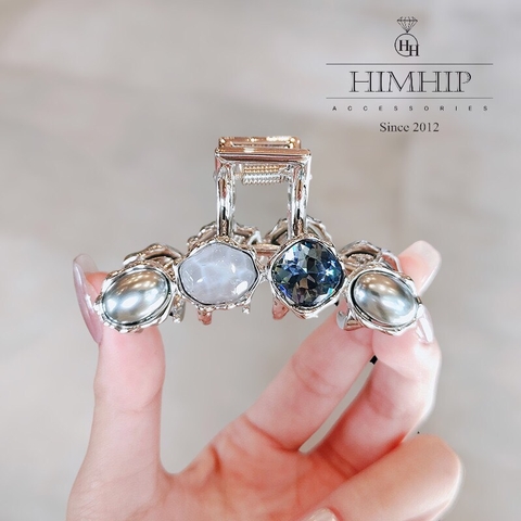 Kẹp Càng Cua HimHip HKCC Đính Bốn Viên Đá Sang Trọng 3.5x6.5cm