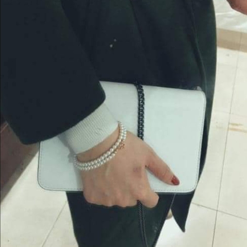 [Thiết Kế] Vòng Cổ HimHip Tinh Thể Ngọc Trai Dáng Ngắn Trẻ Trung 34+5cm