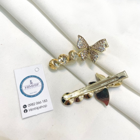 Kẹp Mái HimHip Đính Đá  Phale Hình Bướm Sang Trọng 0.7x4.7cm