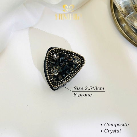 Kẹp Đỉnh HimHip Composite Mix Phale Mặt Tam Giác Sang Trọng 2.5x3cm