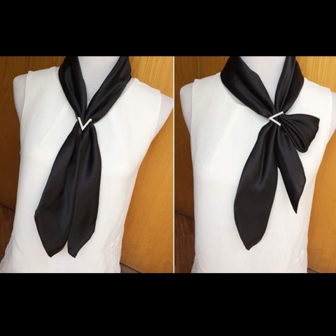 Cài Khăn 3 Chấu HimHip Size To Chữ V Thanh Lịch HKCC Đính Phale 2.5cm