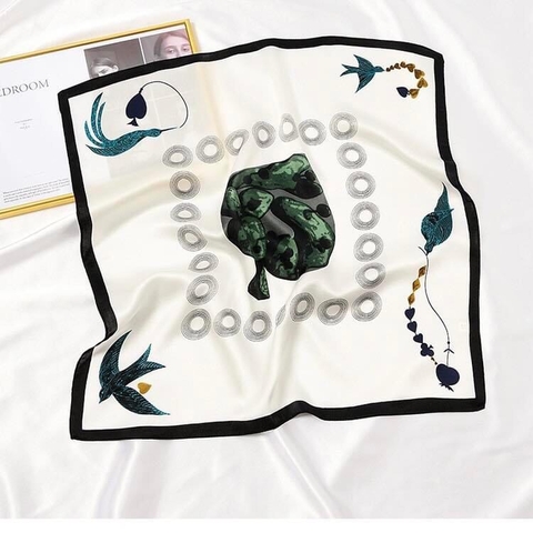 Khăn Lụa Cao Cấp HimHip 53x53cm Khăn Quàng Quà Tặng Khăn - 17