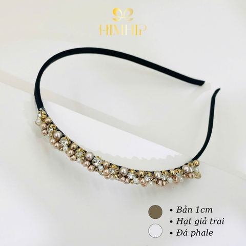 Bờm HimHip Dáng Mảnh Kết Đá Trai Nhỏ Sang Trọng 1cm