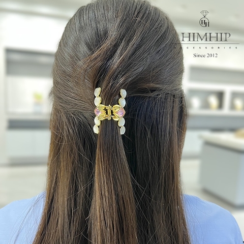 Kẹp Càng Cua HimHip HKCC Hình Trái Tim Phale Tai Thỏ Đáng Yêu 2.5x4.5cm