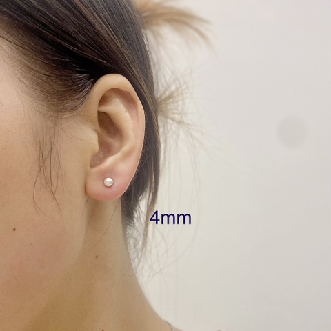 [Thiết kế] Khuyên Tai Nụ HimHip Tinh Thể Ngọc Trai Thanh Lịch HKCC Mix Trai Phụ Kiện Áo Dài