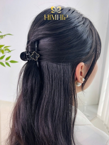 Kẹp Càng Cua HimHip Composite Dáng Dẹt Hoa Bốn Cánh May Mắn