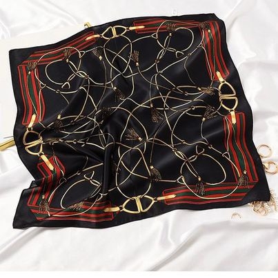 Set Quà Himhip Khăn Lụa Cao Cấp 65*65cm & Cài Khăn Kèm Túi Hộp Thiệp - 136