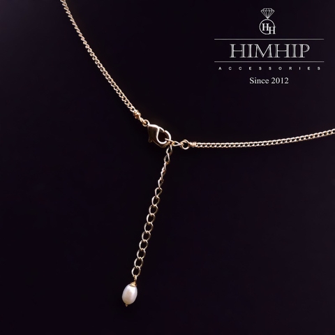 Vòng Cổ HimHim Trai Thật Mặt Hươu Sang Trọng 44+6cm