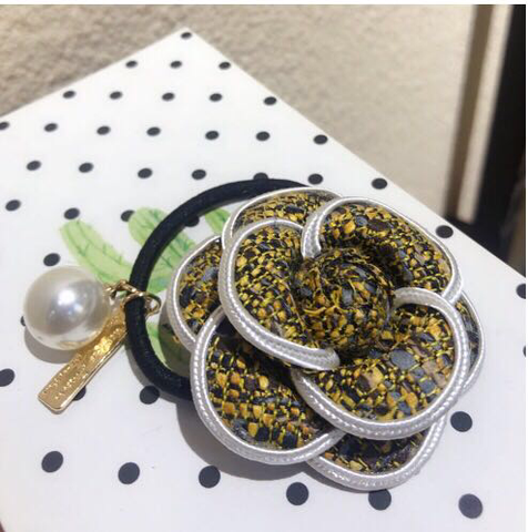 Dây Cột Tóc HimHip Hoa Hồng Trai Sang Trọng 6cm