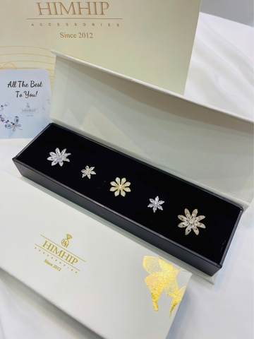 Set Quà Tặng HimHip Cài Áo Kèm Túi Hộp Thiệp - 822