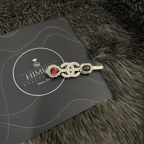 Set dây cột tóc Hand Made KOREA, Kẹp Mái Chanel Đính Đá Sang Trọng