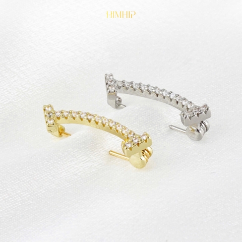 Trâm, Ghim Cài Xiên HimHip Mặt Cười Sang Trọng HKCC Đính Phale 0.5x2.3cm HPBD