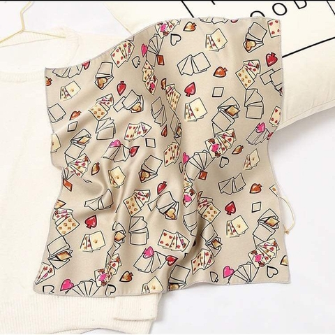 Khăn Lụa Thời Trang HimHip 50x50cm Khăn Quàng Quà Tặng Khăn
