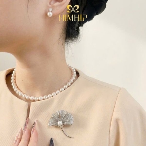 Set Quà HimHip Khuyên Tai & Cài Áo Kèm Túi Hộp Thiệp - 298