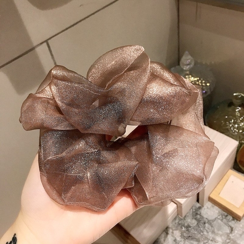 Scrunchies HimHip Vải Trơn Nữ Tính 6.5cm