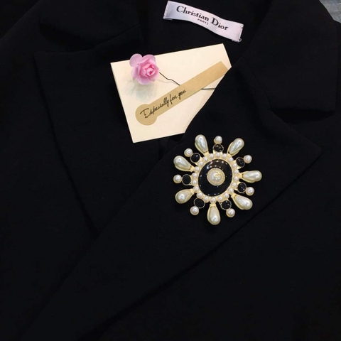 Trâm, Ghim Cài Áo HimHip Chữ X Nhỏ Mặt Tròn Thanh Lịch HKCC Mix Trai 6cm