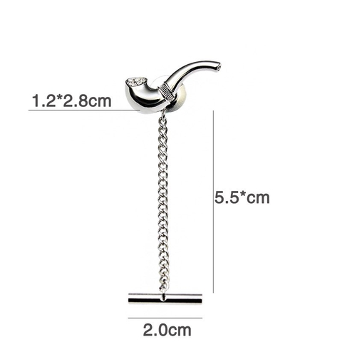 Pin Cài Áo HimHip Tẩu Thuốc Cá Tính HKCC Đính Phale 1.3x2.8cm
