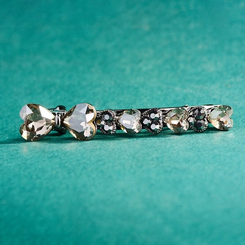 Kẹp Bấm HimHip HKCC Đính Phale Trái Tim Sang Trọng 0.7x7cm