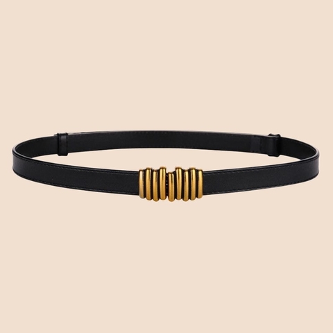 Dây Lưng HimHip Da Thật Khóa Sọc Thanh Lịch 2x45-88cm