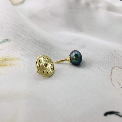 [Thiết kế] Pin Cài Áo HimHip HKCC Mix Trai Thật Đen 0.8x1.6cm (Màu kim loại ngẫu nhiên) HPBD