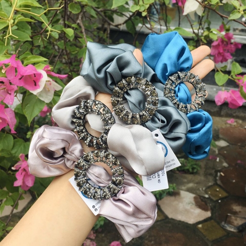 Scrunchies Tròn Đá Sang Trọng 4.4cm