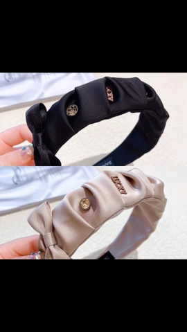 Bờm HimHip Phối Vải Đính Chữ Lucky Dễ Thương 4cm