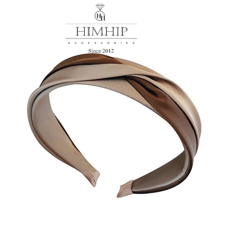 Bờm HimHip Vải Trơn 2 Màu Thắt Nơ Thanh Lịch 3cm