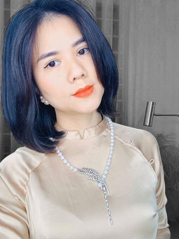 [Thiết Kế] Vòng Cổ HimHip Trai Thật Khóa Hình Bông Lúa Đính Phale Sang Trọng 62cm