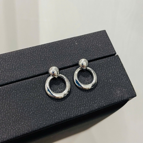 Khuyên Tai Ngắn HimHip HKCC Tròn Nhỏ Thanh Lịch 1.7*1.3cm