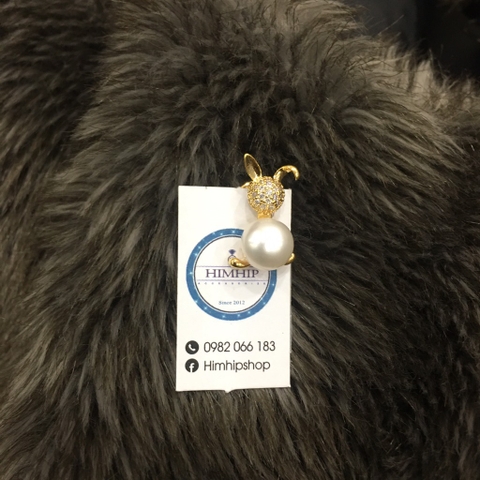 Pin Cài Áo HimHip Thỏ Mặt Phale Đáng Yêu HKCC Mix Trai 1,5 cm
