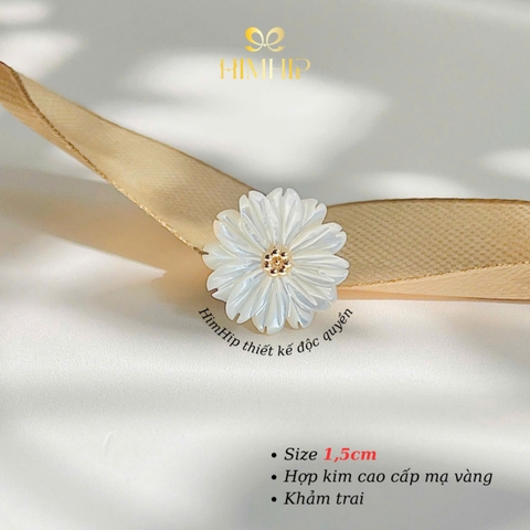 [Thiết Kế] Pin Cài Cúc HimHip Como Daisy 1.5cm