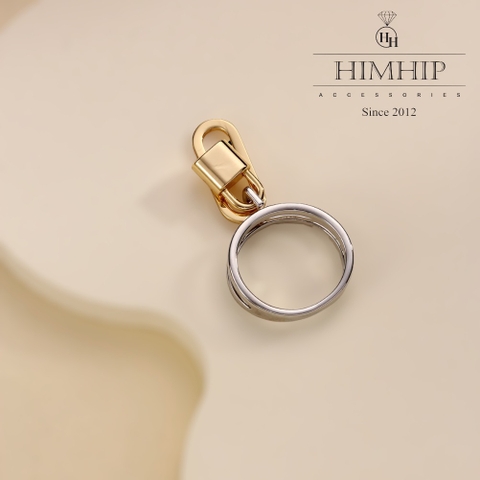 Cài Khăn Ống HimHip Size To Charm Ổ Khóa Nhỏ Thanh Lịch HKCC 2x2cm